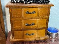 Assorted Costume Jewelry with Boxes and Trinket Box
