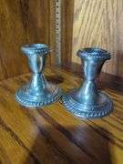 Pair of Gorham Sterling Silver Weighted Candlestick Holders