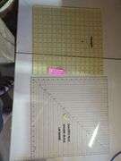 Two Quilting Rulers: Omnigrid and Square-Block Lap Board