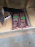 Mixed Lot: Paint Can with Assorted Parts, Keys, and Other Hardware