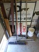 Lot of Various Push Brooms