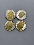 Set of Four .999 Fine Silver Art Medallions - Mother, Father, Friend Coins