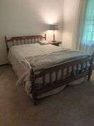 Full Size Spindle Bed with Mattress