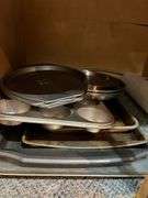 Assorted Bakeware Lot - Muffin Tin, Pizza Pans, Cookie Sheets, and More