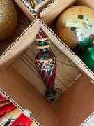 Two Totes of FANCY Christmas Ornaments - Assorted Styles