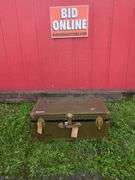 Metal Bound Steamer Trunk