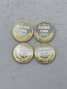 Set of Four .999 Fine Silver 25 Troy Oz Coins - Father, Mother, Friend, and European Head