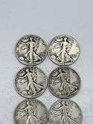 Lot of 9 Walking Liberty Half Dollars 1937-1945