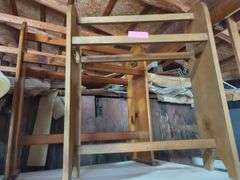 Set of Wooden Folding Luggage Racks
