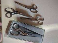 Lot of Assorted Sewing Scissors Including Gingher and Wiss Ideal