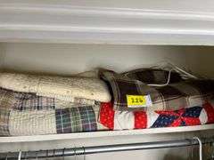 Assorted Quilts and Electric Blanket