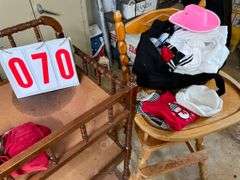 Doll, changing table and Highchair with Clothing