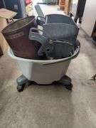 Quickie Mop Bucket with Rolling Cart & Additional Items