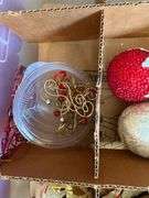 Two Totes of FANCY Christmas Ornaments - Assorted Styles