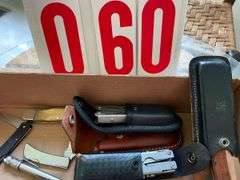 Box Lot of Folding Knives and Multi-Tools