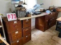 Custom Workbench with Drawers, Electrical Components, and Hardware
