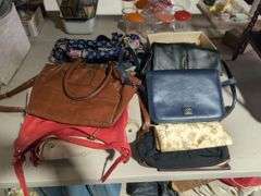 Assorted Lot of Ladies' Purses and Handbags