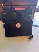 Black Handbag and Vera Bradley Wallet