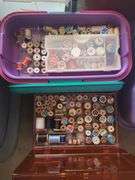 10 Totes of holiday decor, and household miscellaneous