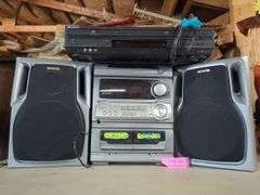 Aiwa Stereo System with Sony DVD/VCR Combo Player