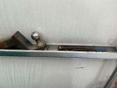 Mixed Lot of Tools, Hitch, and Sign