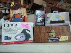 Household Items: Vacuum, Lamp, Wooden Box, Fabric Shaver, Scarecrow, CD Player