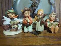 Hummel Figurines and Christmas Plate Lot