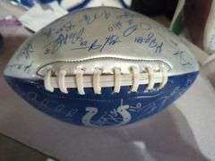 Indianapolis Colts Autographed Football Collector Series