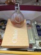 Box Lot of Perfume Bottles, Trinket Boxes, and Other Assorted Items