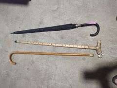 Umbrella and Walking Cane Assortment