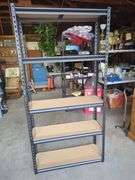 Metal Frame Shelving Units - Lot of Two