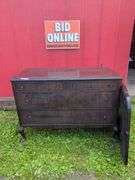 Wooden Dresser with Mirror