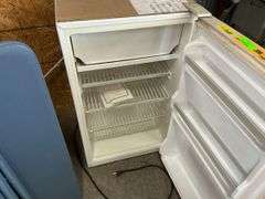 Compact Refrigerator with Racing Decals