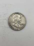 Lot of 5 Franklin Half Dollars (1952-1961)