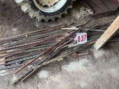 45 Lot of Used Metal Fence Posts, 6 FT