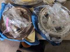 Silver Plated Serving Set: Platter, Butter Dish, and More