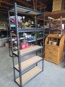 Metal Frame Shelving Units - Lot of Two