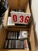 Box Lot of DVDs and CDs - Titles Including CSI, Shrek, American Pie