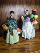 Two Royal Doulton Figurines: "The Orange Lady" & "Biddy Pennyfarthing"