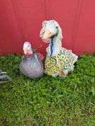 Pair of Decorative Lawn Geese