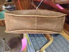 Gucci Brown Suede Leather Shoulder Bag