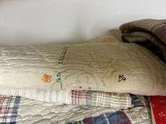 Assorted Quilts and Electric Blanket