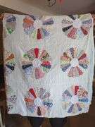 Handmade Patchwork Quilt with Floral Design