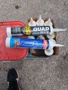 Tool Lot - Carpet Tools, Caulking, Tile Spacers, and Hardware Organizer