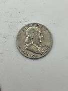 Group of Five Franklin Half Dollars