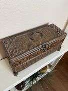 Decorative Box, Vases, and Artificial Plant