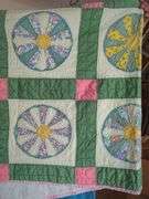 Lot of 2 Handmade Quilts and pillow cases