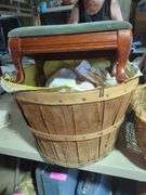 Collection of Baskets and Footstool