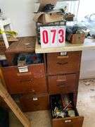 Custom Workbench with Drawers, Electrical Components, and Hardware