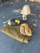 Baseball Lamp, Football, Tobacco Pipe and Baseball Glove